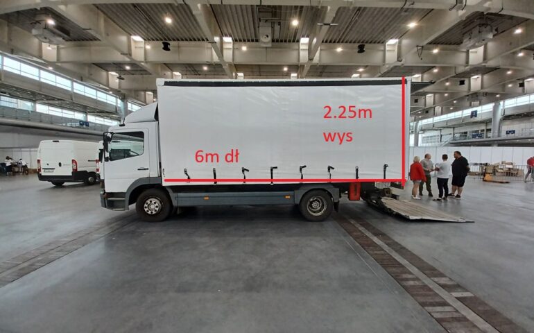 Transport materiałów budowlanych Poznań – Auto 6 ton z windą